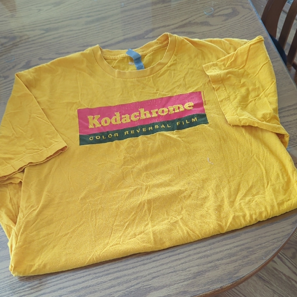 Vintage Next Level Apparel Yellow Kodachrome Graphic Tee